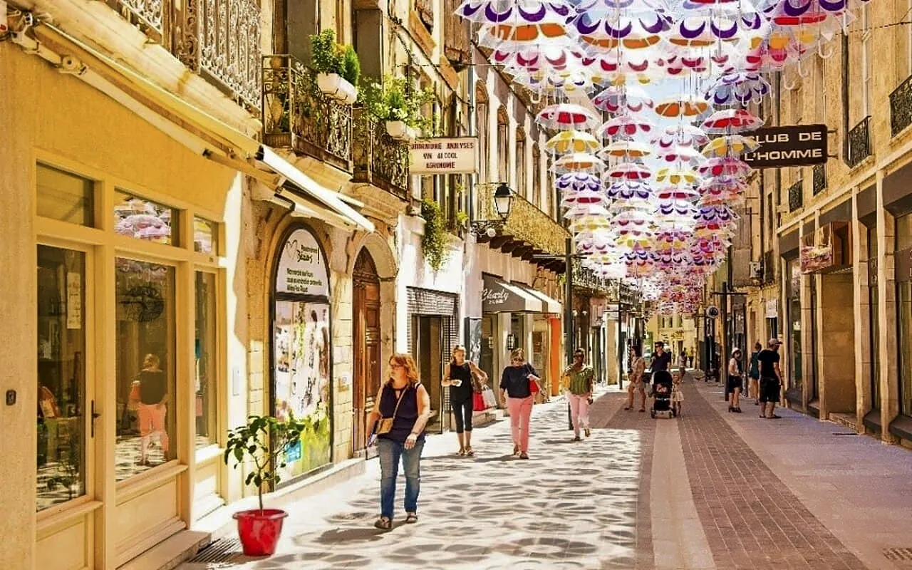 Centre historique de Béziers proche de la location