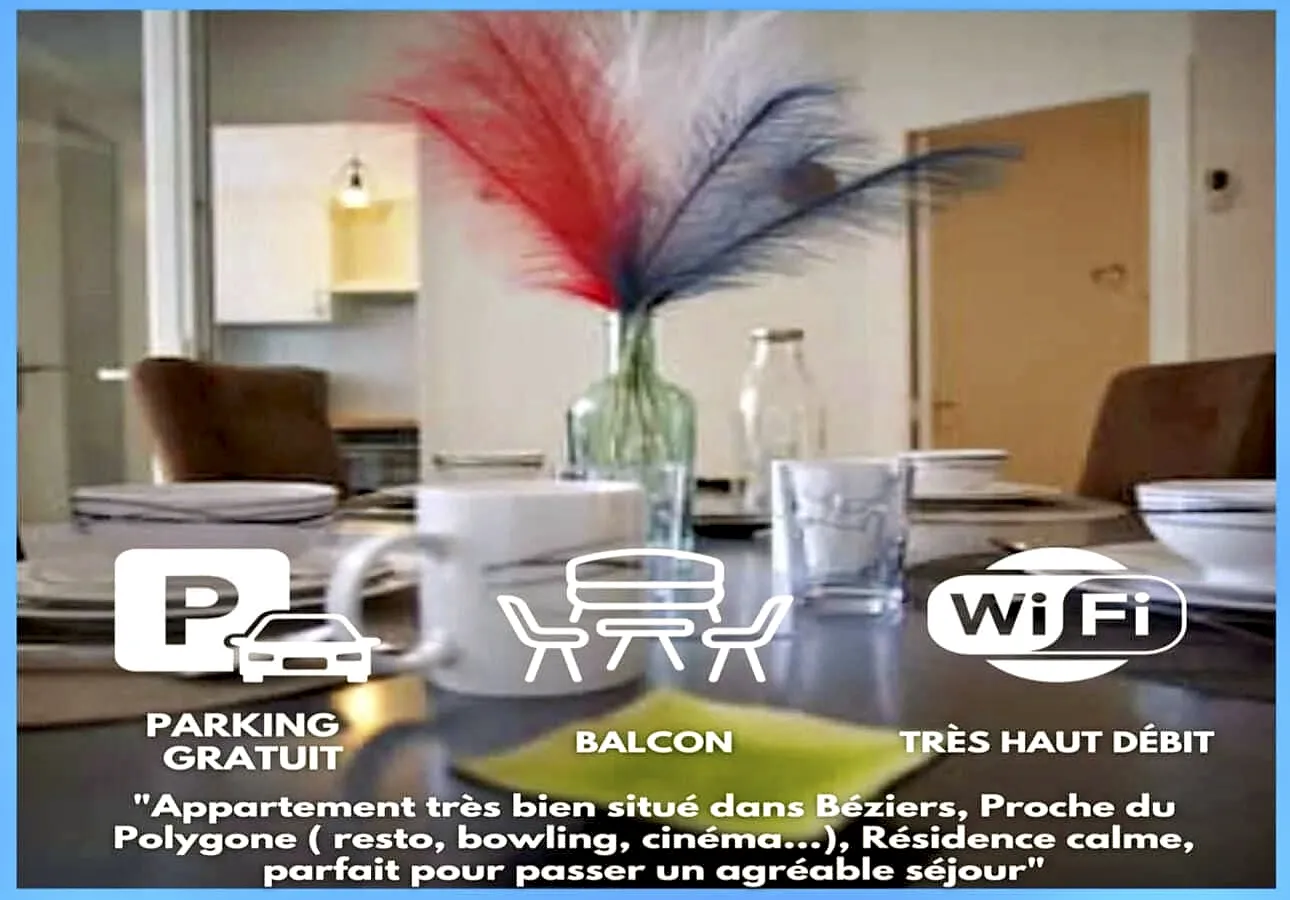 Location de vacances confortable à Béziers proche gare