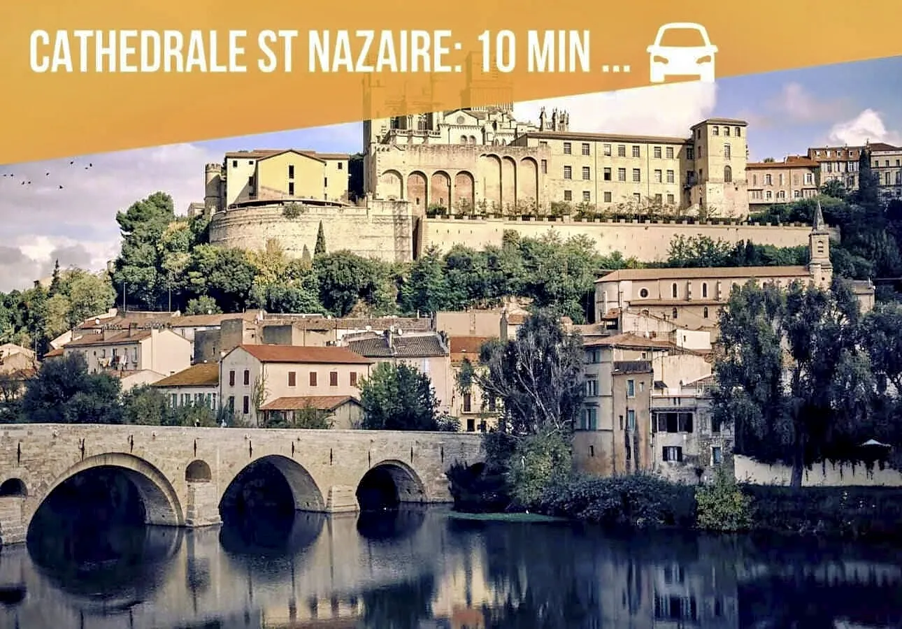 Centre historique de Béziers proche de la location