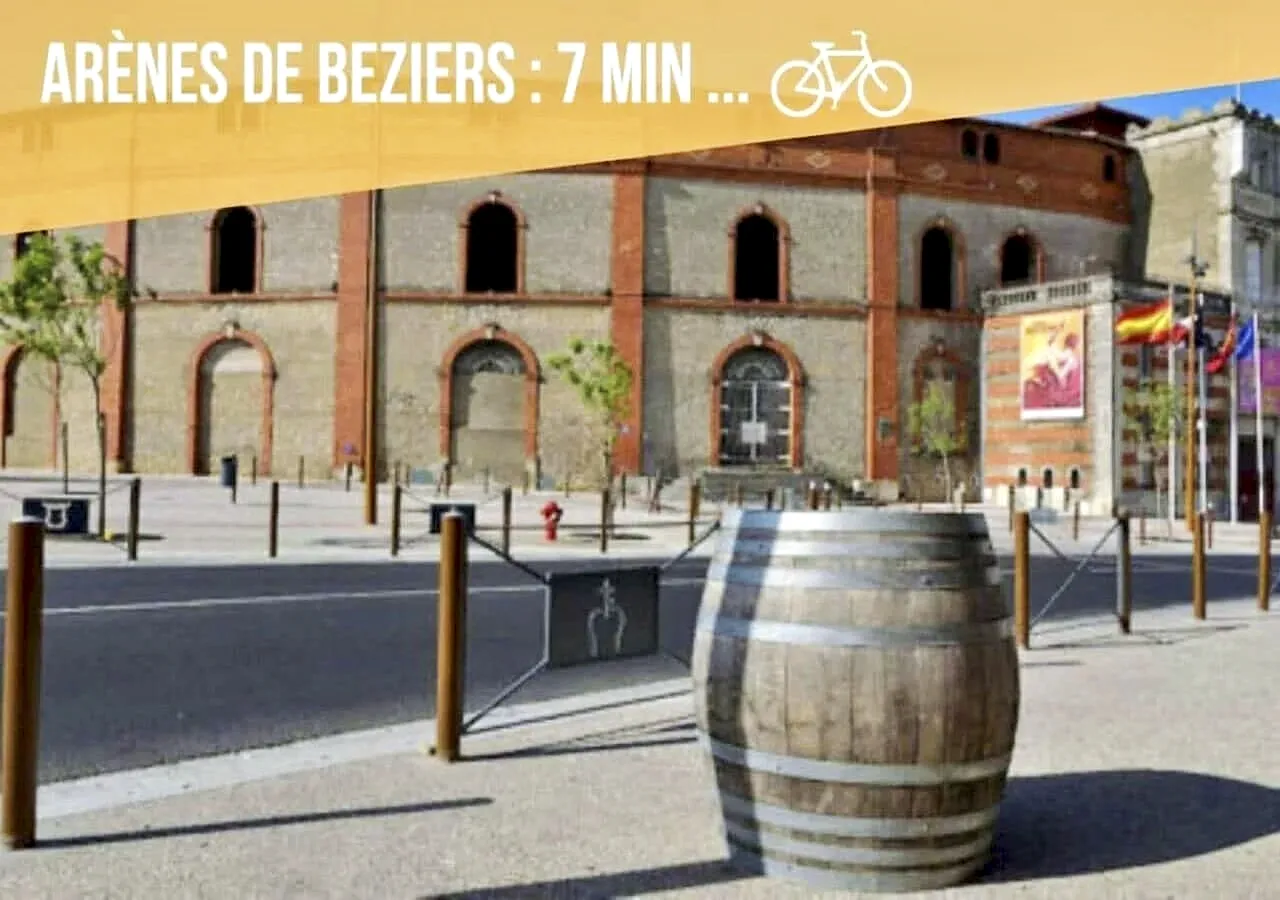 Centre historique de Béziers proche de la location